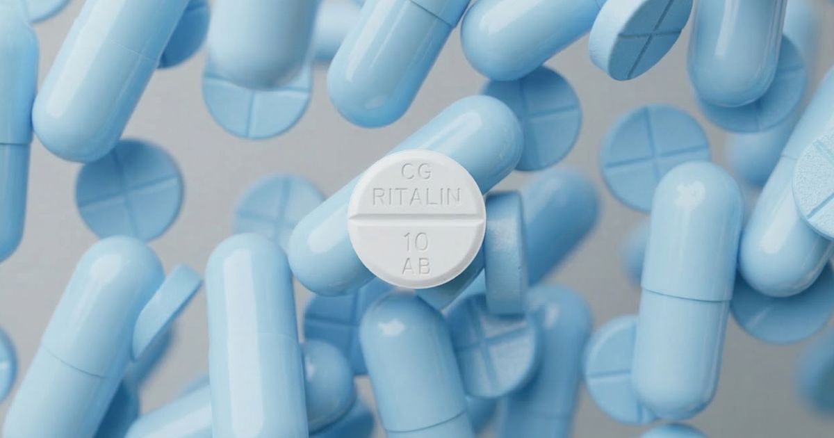 A Ritalin pill surrounded by various ADHD medications, representing the wide range of options available within the ADHD treatment space.