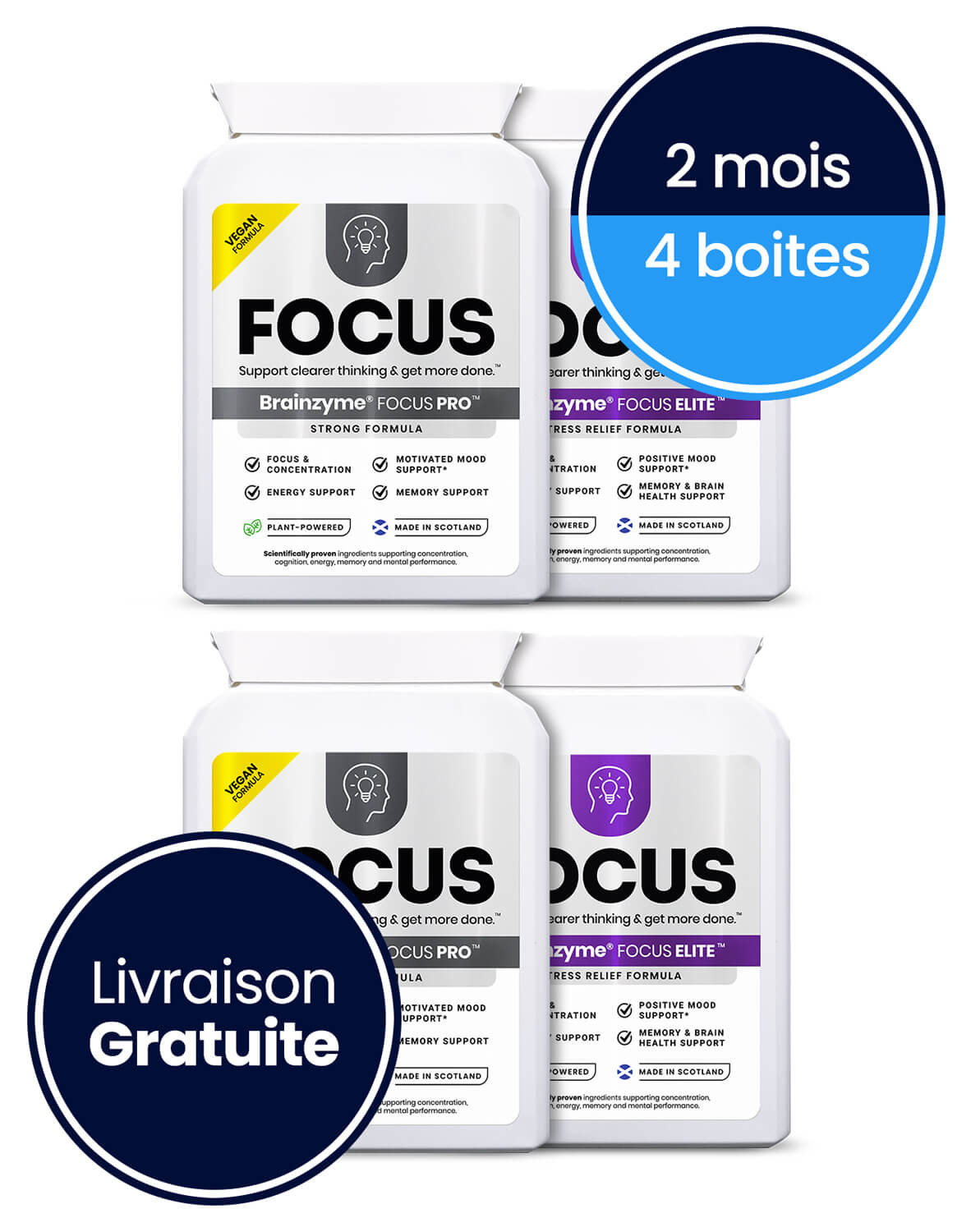 Brainzyme® FOCUS PRO™ + ELITE™