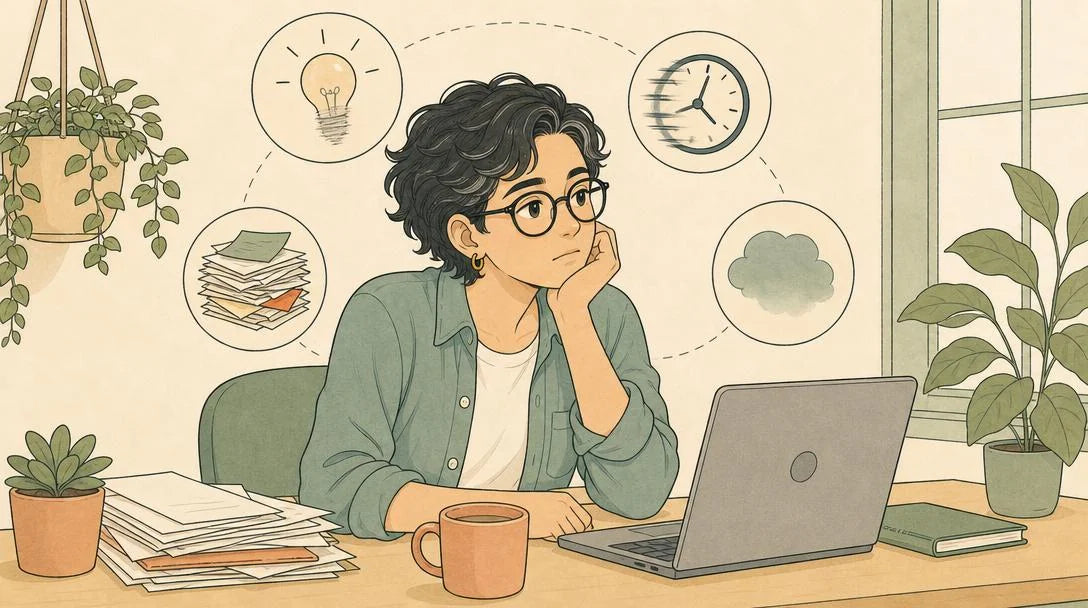 Signes de fatigue mentale — concentration, mémoire, décision, énergie