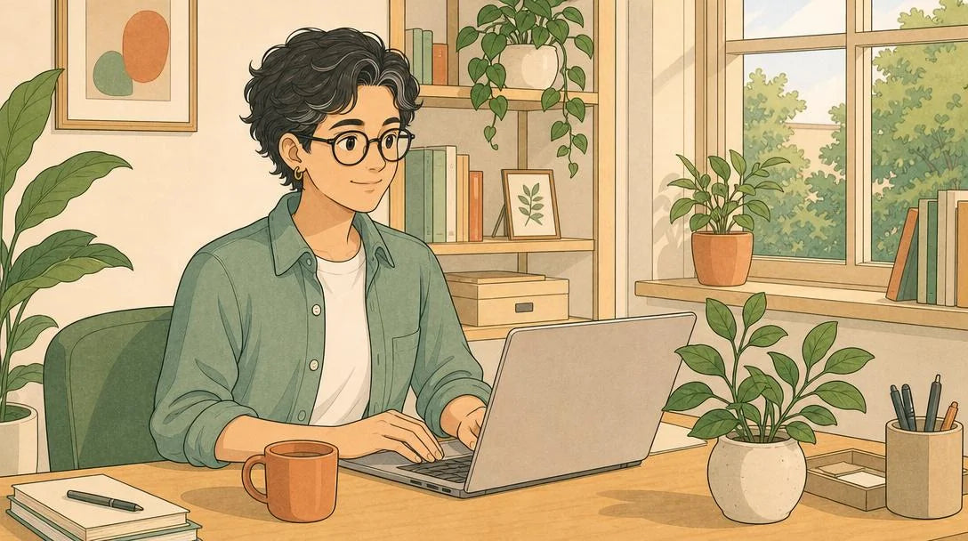 Journée productive type avec FOCUS PRO — concentration et motivation de 8h à 17h