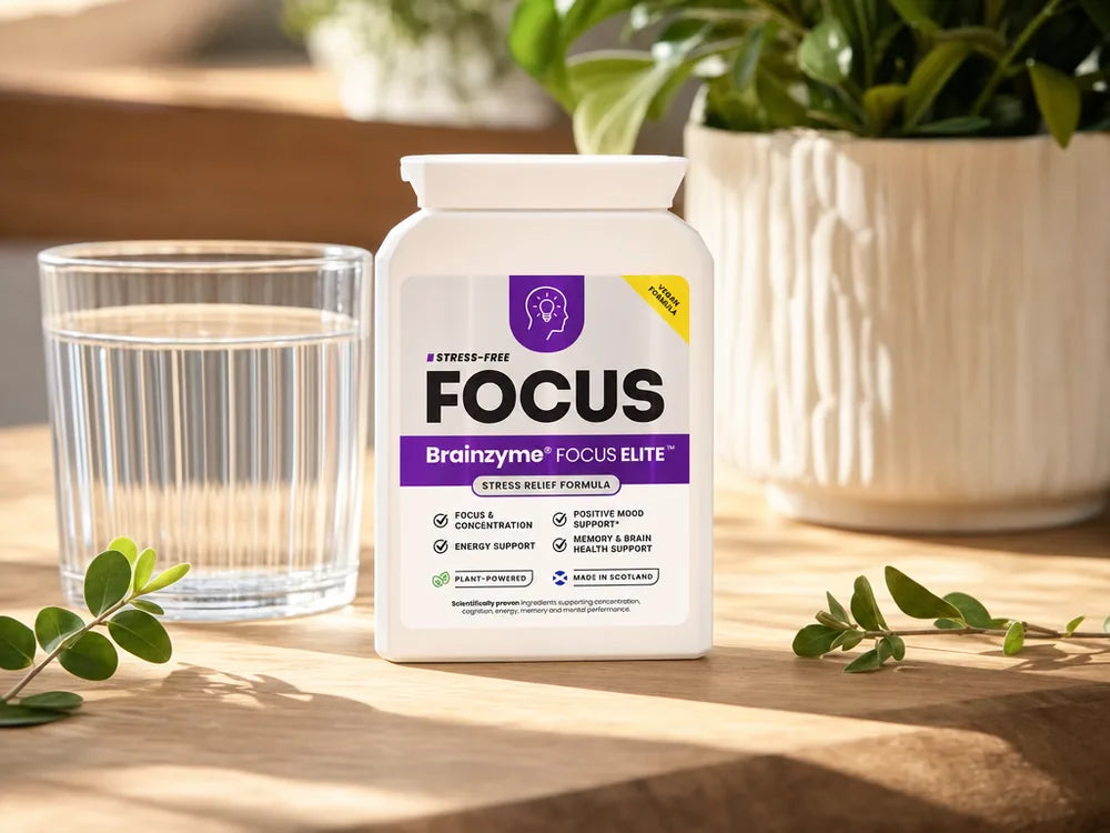 FOCUS ELITE dans une lumière matinale chaleureuse — bon retour chez Brainzyme