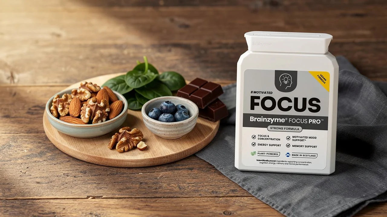 Aliments végétaux riches en précurseurs nutritionnels avec Brainzyme FOCUS PRO — l'approche nutritionnelle